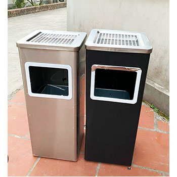 thung rac inox gat tàn vuông