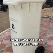 thùng rác 120 lít trắngt