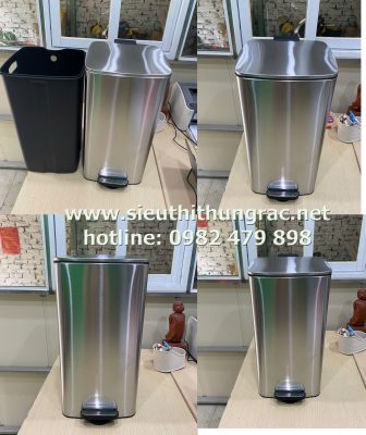 thùng rác 30L đạp chân