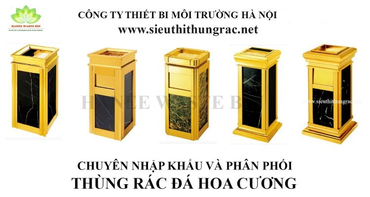 thùng rác đá hóa cương
